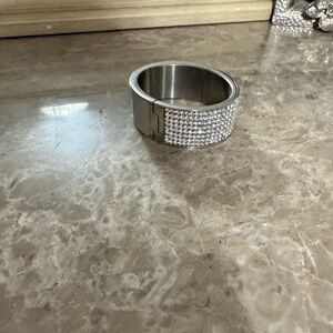 Swarovski Crystal Intervalle Wide Bangle Bracelet